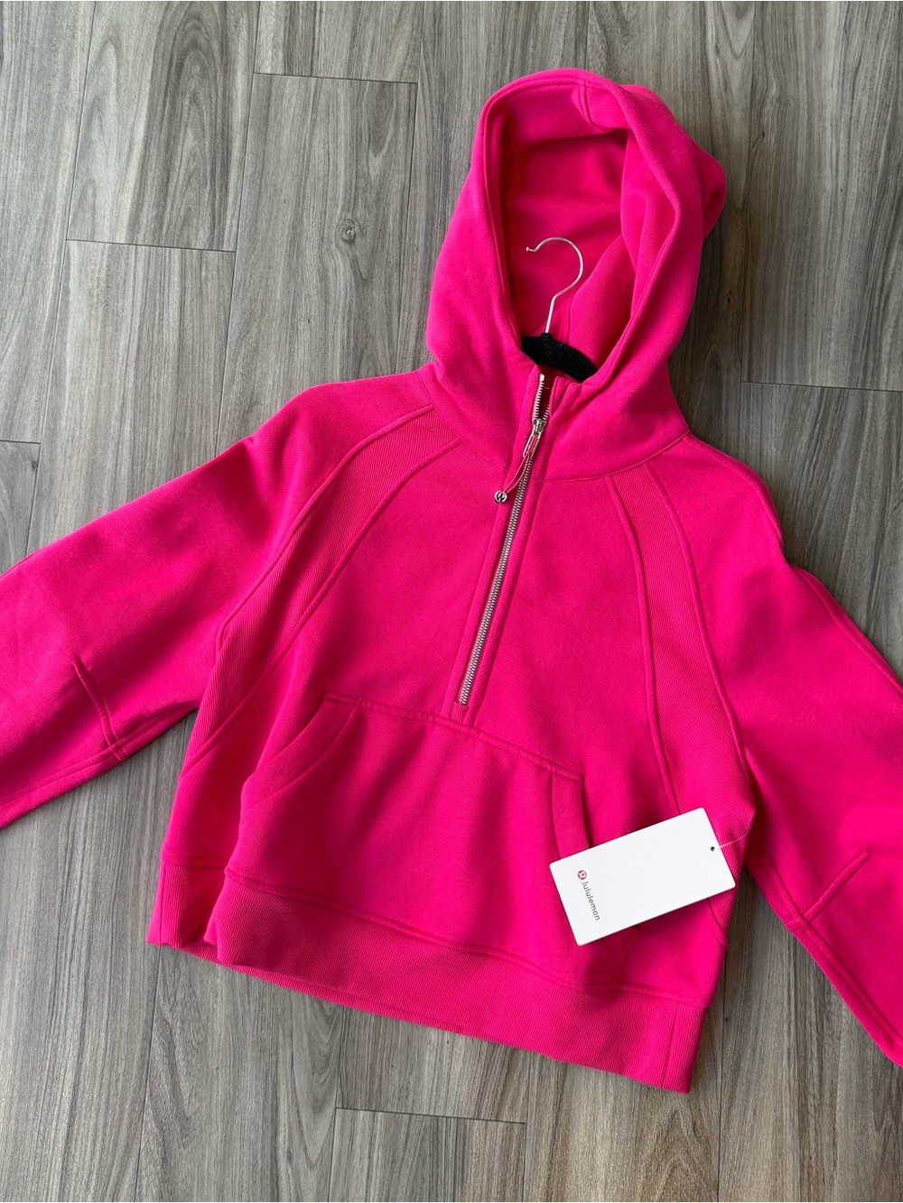 NWT lululemon Scuba Oversized Half-Zip Hoodie - Passionate Pink (XS/S)